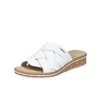 Rieker Women's V3608 Mule, White, 8 UK