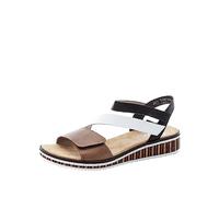 Rieker Ladies Rieker Strappy Summer Sandals V3670 - Beige Combi - UK 8