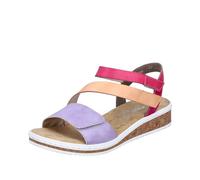 Rieker Women's V3670 Sandals, Colourful, 6 UK