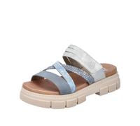 Rieker Women's V5356 Mules, blue, 3.5 UK