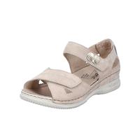 Rieker Women's V7474 Sandal, Beige, 6.5 UK