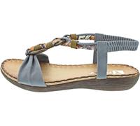 Rieker Women's Sandals V7568 Toe Separator Ankle Strap Blue EU 41