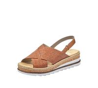 Rieker Women's V79b4 Sandal, Braun Cayenne 25 Brown, 3.5 UK