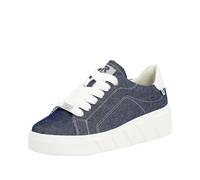 Rieker Womens W0501-14 Lace-Up Trainers 6 UK Blue