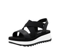 Rieker Women's W3053 Wedge Sandals, Black, 6 UK