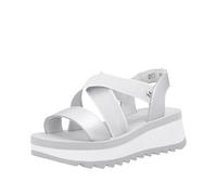 Rieker Women's W3053 Wedge Sandals, Silver Platinum, 5 UK