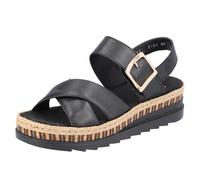 Rieker Women's Cayman Womens Sandals - Black - Size: 3.5