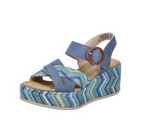 Rieker Women's Wedge Sandal - Blue | 69469-14 14 37