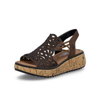 Rieker Women's Wedge Sandal - Brown | V1765-24 24 43