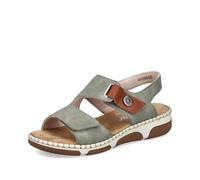 Rieker Women's Wedge Sandals 66280, Women's Sandals, Green 52, 4 UK