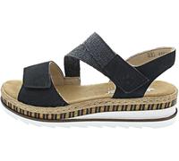 Rieker Women's V7974 Wedge Sandals, Blue, 5 UK
