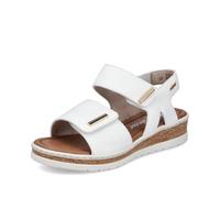 Rieker Women's Wedge Sandals V4181, Women's Sandals, White 80, 4 UK