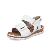 Rieker Women's White Wedge Sandal | V4181-80 80 41