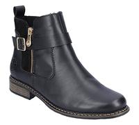 Rieker Womens Z4959-00 Lugano Side Buckle Ankle Boots 9 UK Black