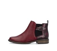 Rieker Z4965-35 Ladies Red Zip Boots Colour: Red, Size: EU 39 / UK 6