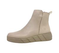 Rieker Womens Zip Up Ankle Boot W0562-62 - Beige Leather - UK Size 7.5 - EU Size 41 - US Size 9.5