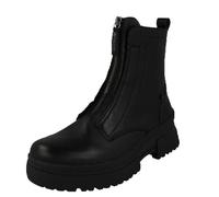 Rieker Womens Zip Up Boots W0375-00 - Black Leather - UK Size 6 - EU Size 39 - US Size 8