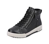 Rieker Womens Zip Up Lace Ankle Boots W0164-00 - Black Leather - UK Size 6 - EU Size 39 - US Size 8