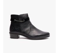 Rieker Y0783-00 Ladies Black Zipper Boots Size: EU 40 / UK 6.5, Colour