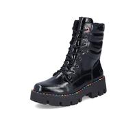 Rieker Y3330-00 Black patent Womens Biker Boots in a Plain Synthetic in Size 38