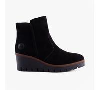 Rieker Y5065 Womens Suede Leather Zip Up Warm Lining Casual Ankle Boots