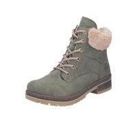 Rieker Y7424 Women's Lace-Up Ankle Boots, Green 54, 4 UK