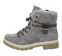 Rieker Y9413 Women's Lace-Up Ankle Boots, gray, 4 UK
