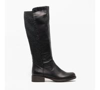 Rieker Ladies Knee High Boots Z9591-00 - Black Leather - UK Size 8 - EU Size 42 - US Size 10