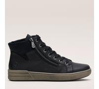 Rieker Zip High Top Trainer BLACK,LEOPARD SIZE 3 1/2