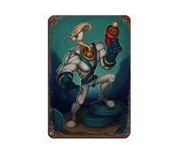 RIELLI Earthworm Jim Game 4 Retro Poster Metal Tin Sign Chic Art Retro Iron Painting Bar People Cave Cafe Family Garage Poster Wall Decoration 8x12inch(20x30cm)