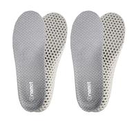 riemot 2 Pairs Comfort Insoles for Men Sport Insoles,Breathable Cushioning Shoe Inserts Quick-Dry Inner Soles for Running, Water &Athletic Shoes Black Grey UK 3-13