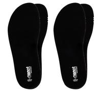 riemot 2 Pairs Memory Foam Insoles for Crocs Clogs Garden Shoe,Comfort Wide Thin Inserts for Nurse,Chef,Water Shoes Wide Sneakers Breathable Shoe Insole for Women/Men,Balck UK(9-10)/(43-44) EU