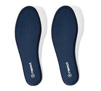 riemot 2 Pairs Memory Foam Insoles for Men and Women,Replacement Inner Soles for Sports,Work Boots,Trainers,Sneakers and Walking Shoes,Cushioned Soft Shoe Inserts Navy-White 8 UK/42 EU