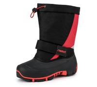 riemot Gefüttert Winterstiefel Kinder Snow Boot, Red, 36 EU