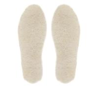 riemot Genuine Sheepskin Insoles for Men Women,Winter Warm Furry Lambswool Insoles,Soft Cosy Fluffy Lamb Shoe Replacment Inner Soles for Snow Boots,Work Boots Beige EU41（UK7）