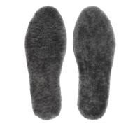 riemot Genuine Sheepskin Insoles for Women,Winter Warm Furry Lambswool Insoles,Soft Cosy Fluffy Lamb Shoe Replacment Inner Soles for Snow Boots,Work Boots Grey EU38（UK5）