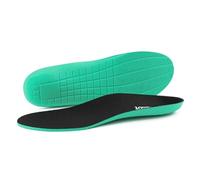 riemot Insoles for Women and Men, Arch Support Insoles Shock Absorption Inner Soles, Cushioning Trainer Insole for Sport Shoes, Sneakers, Work Boots, Black, UK 3