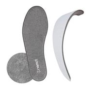 riemot Memory Foam Insoles for Men Women Comfort Shoe Inserts with Soft Towelling Top Layer Everyday Cushioning Replacement Insoles for Trainers Sneakers Casual Walking Shoes Grey 11UK