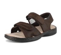 riemot Mens Leather Sandals - Comfortable Stylish Summer Footwear, Lightweight Open Toe Sports Sandles for Hiking Travel Outdoor Walking, Anti-Slip Casual Beach Fashion Shoes, Browm, UK 12
