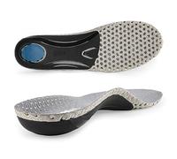 riemot Orthotic Insoles for Plantar Fasciitis Relief, Arch Support Shoe Inserts for Flat Feet, Heel Spurs, Foot Pain, Men and Women Shock Absorption Orthopaedic Insole Comfort, Grey, UK 9W, UK 8M