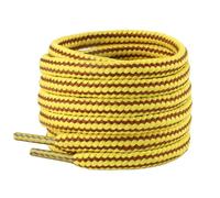 riemot Round Boot Laces Heavy Duty, 2 Pairs 4mm Diameter Strong & Durable Shoelaces for Hiking, Work, Walking Boots, Premium Shoe lace Replacement for Trainers Shoes, Yellow, 120cm