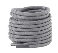 riemot Round Boot Laces Heavy Duty, 2 Pairs 4mm Diameter Strong & Durable Shoelaces for Hiking, Work, Walking Boots, Premium Shoe lace Replacement for Trainers Shoes, Grey, 140cm