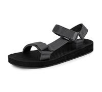 riemot Summer Sandals for Men, Comfort Breathable Beach Casual Walking Sandal, Arch Support Slides with Adjustable Buckle Straps, Anti-slip Outdoor Sports Lightweight Sandals, Grey UK8/EU42