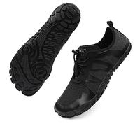 riemot Unisex Men's Outdoor Barefoot Shoes, Black, 10 UK