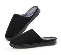 riemot Unisex Washable Household Shoes Loafer, Men's Black, 9.5 UK