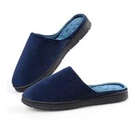 riemot Unisex's Warm Haushaltsschuhe Slippers Loafer, Men's Blue, 12.5 UK