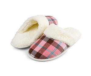 riemot Unisex's Warme Plüsch Hausschuhe Weiche Pantoffeln Slipper, Style 1, 9/9.5 UK