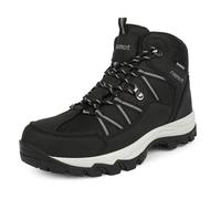 riemot Walking Boots Womens, Mid Breathable Hiking Boots, Slip-Resistant Waterproof Footwear, Suitable for Outdoor Travel Black 7 UK