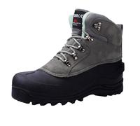 riemot Women's Men's Snow Boots, Waterproof Winter Boots for Dog Walking Hiking Trekking, Gardening Shoes Warm Anti-Slip Ankle Boot, Women Grey UK9/EU42