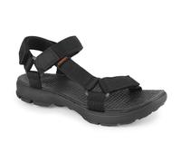 riemot Womens Mens Sports and Outdoor Sandals, Comfortable Summer Sandal with Adjustable Straps, Open-Toe Slip-On Flats Lightweight Casual Beach Shoes for Walking, Hiking, Trekking, Black, UK 7